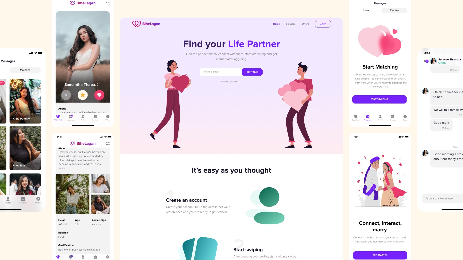 Showcasing UI designs of Bihelagan project