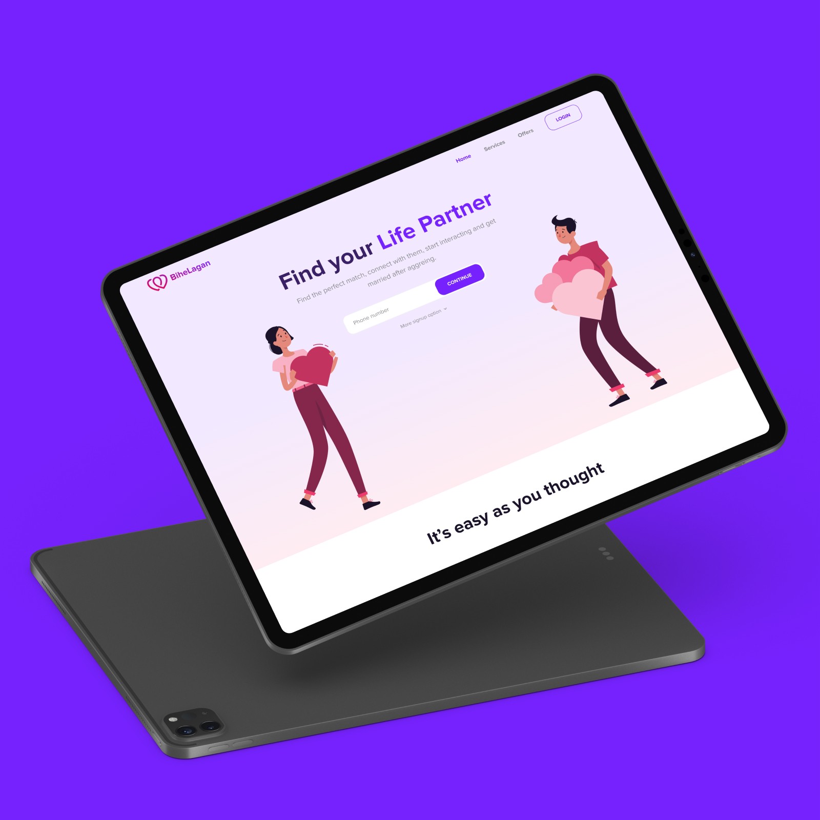 Bihelagan landing page