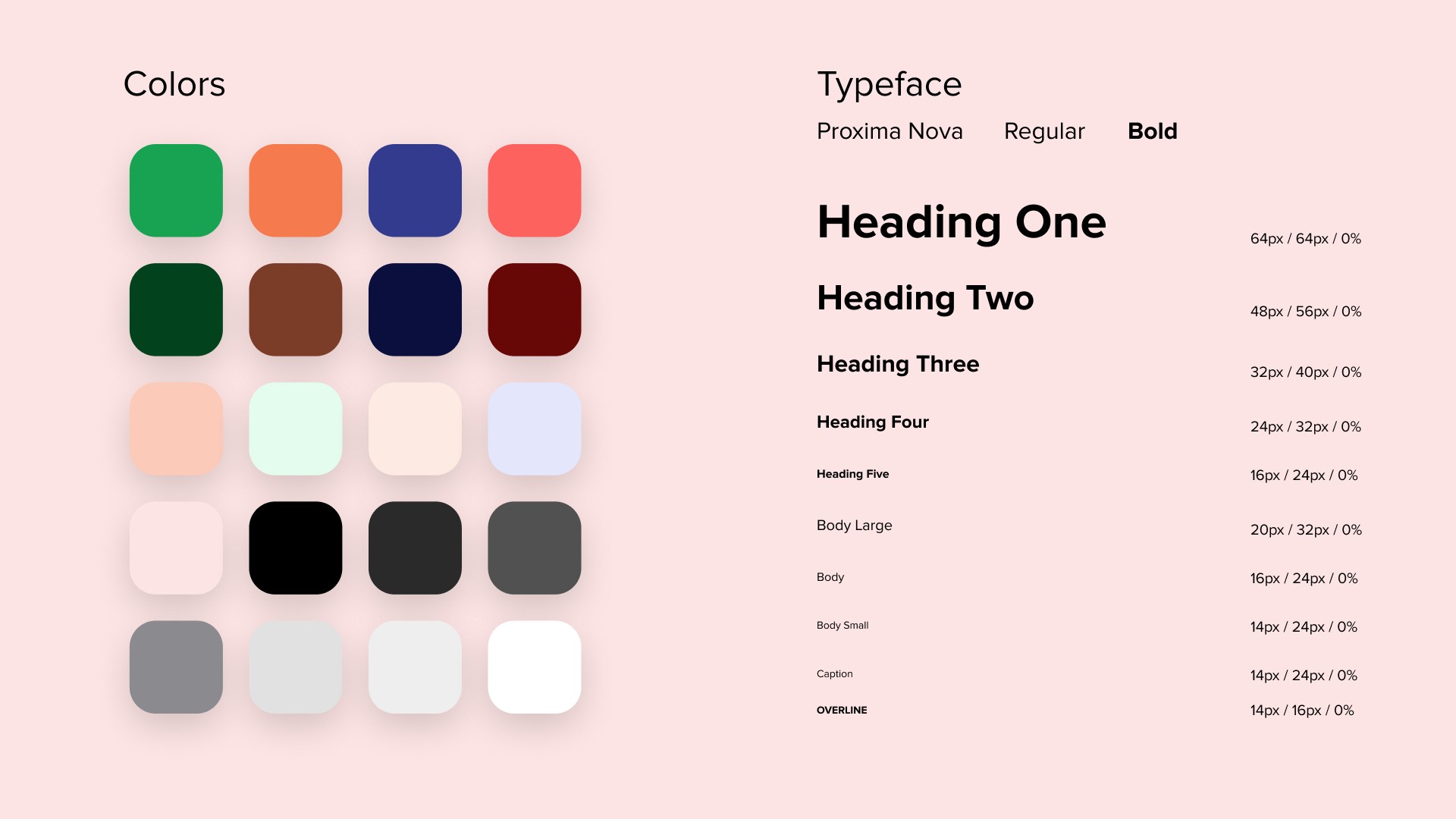 Goodteens color and typography system