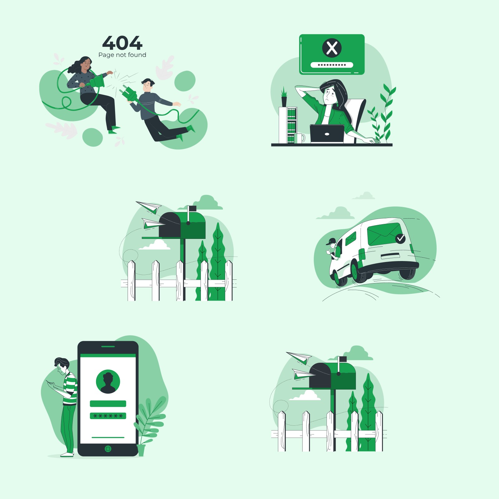 Illustration set for goodteens