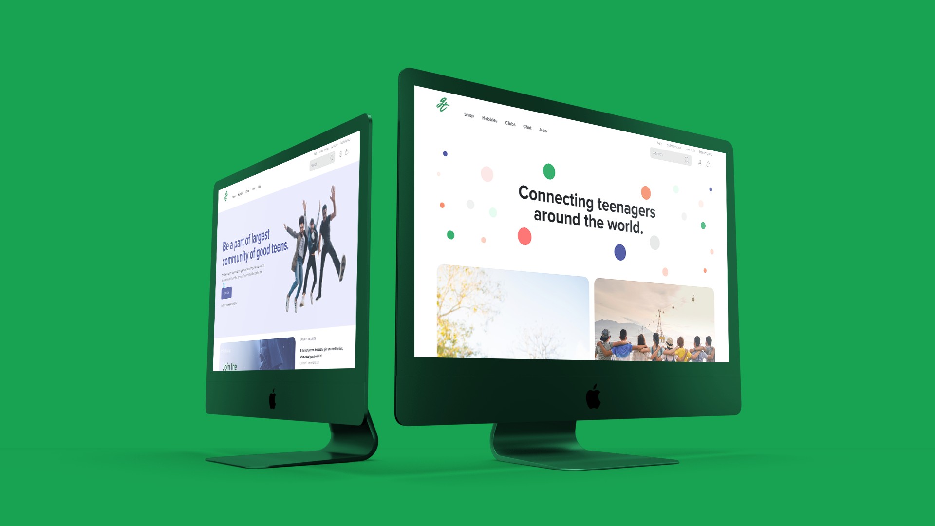 Web ui screens of goodteens.online