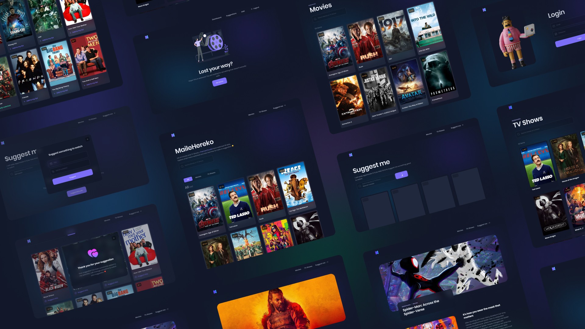  Showcasing UI designs of MaileHereko project